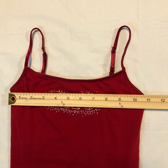 Aeropostale Women’s Adjustable Strap Pullover Stretch Red Tank Tops XS - Picture 5 of 8
